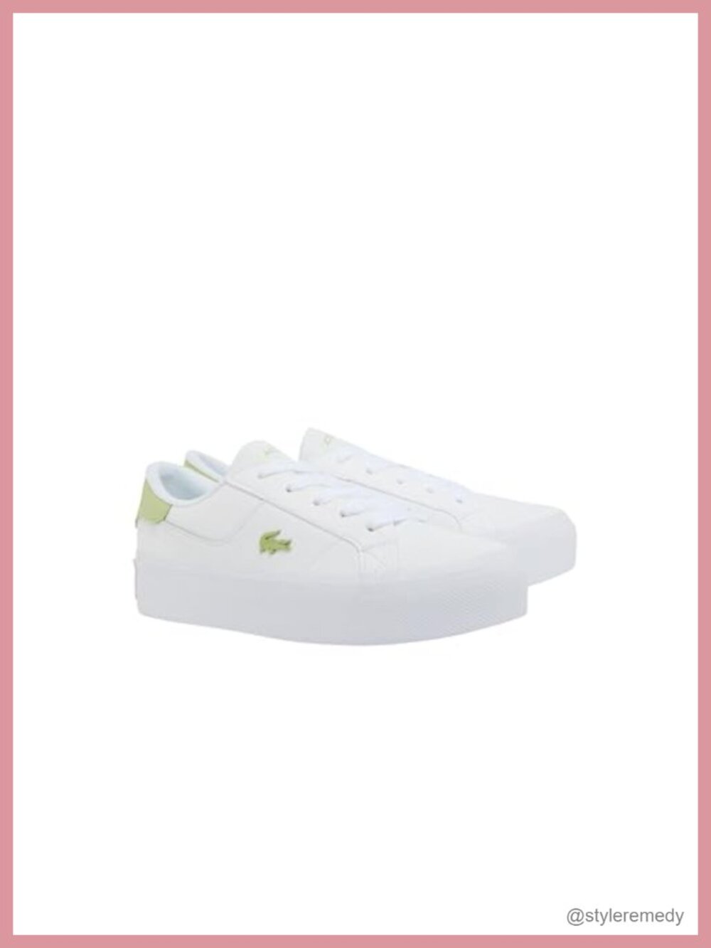 Platform Sneaker Lace-Up Leather PU Casual Tennis Shoe